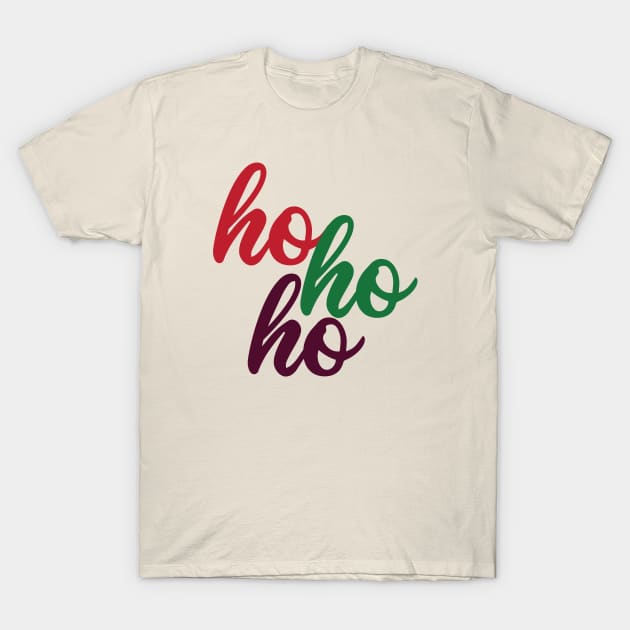 HoHoHo Christmas T-Shirt by DesignsandSmiles